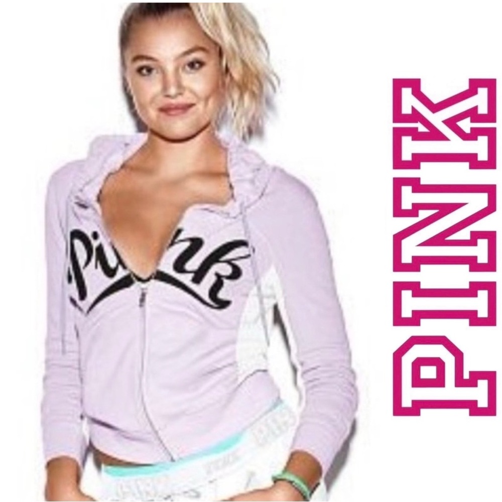 Victoria's Secret PINK | Lavender Perfect Full Zip Hoodie | Size Small